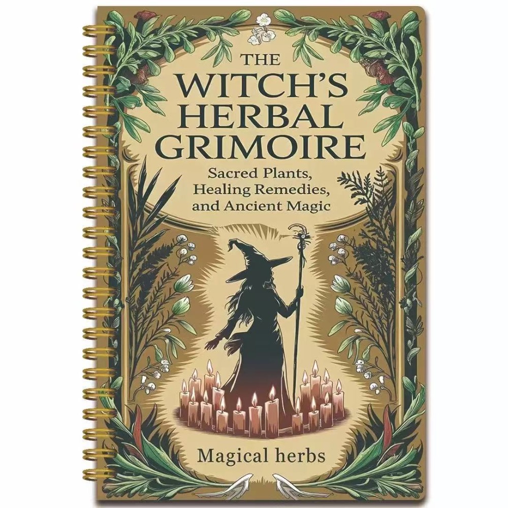 Herbal Wellness Remedy - دفتر ملاحظات بتصميم عتيق A5 للعلاجات